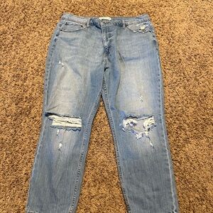 Distressed Light Blue Women's Jeans